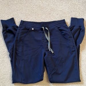 Figs navy blue scrub joggers